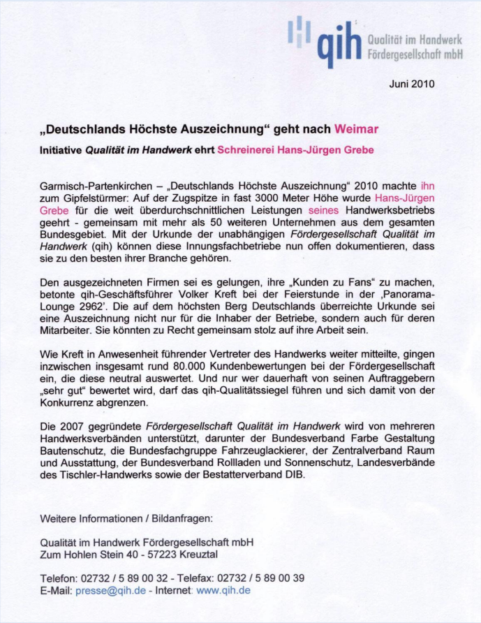 Qualitätssiegel oder Handwerkskunst Detail